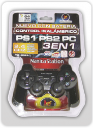 CONTROL INALAMBRICO PARA PS1, PS2 Y PC CON PILA DE LITION PRECIO:46.000